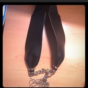 Marciano black genuine leather waist belt